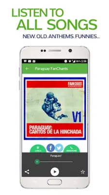 FanChants Paraguay Fans Songs & Chants android App screenshot 5