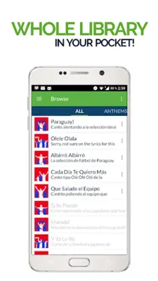 FanChants Paraguay Fans Songs & Chants android App screenshot 6